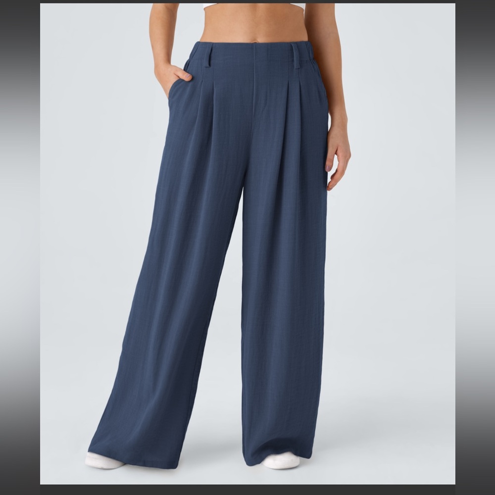 Halara linens feel palazzo pant